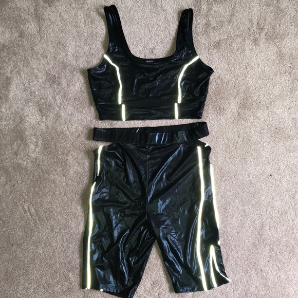 SET reflective metallic rave outfit - Picture 5 of 9